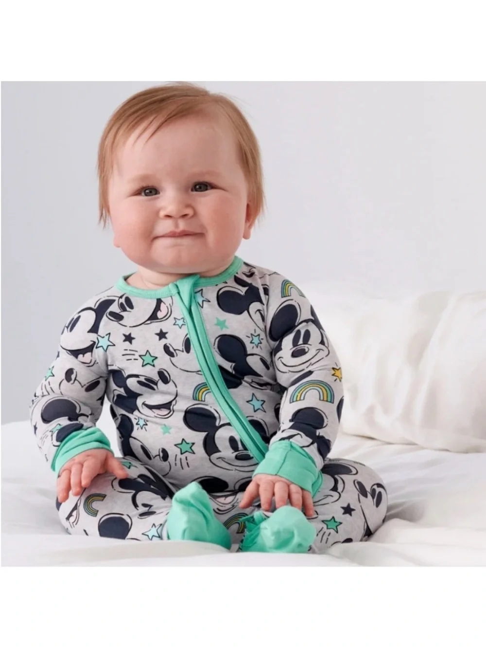 LITTLE SLEEPIES DISNEY Mickey Forever Zippy 9/12 Months